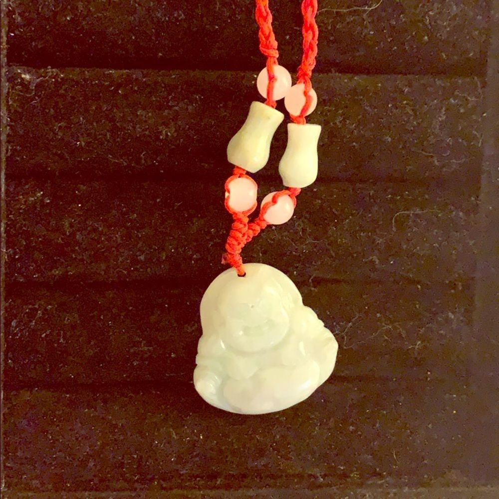 Natural Jade Buddha necklace